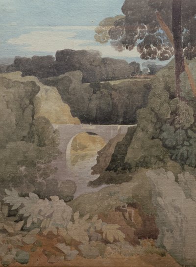 Neue Brücke, Durham, ca. 1805-06 von John Sell Cotman